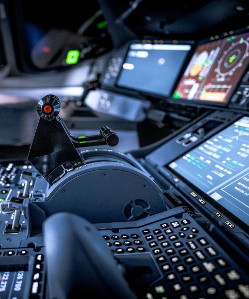 Marine vessel operating at sea